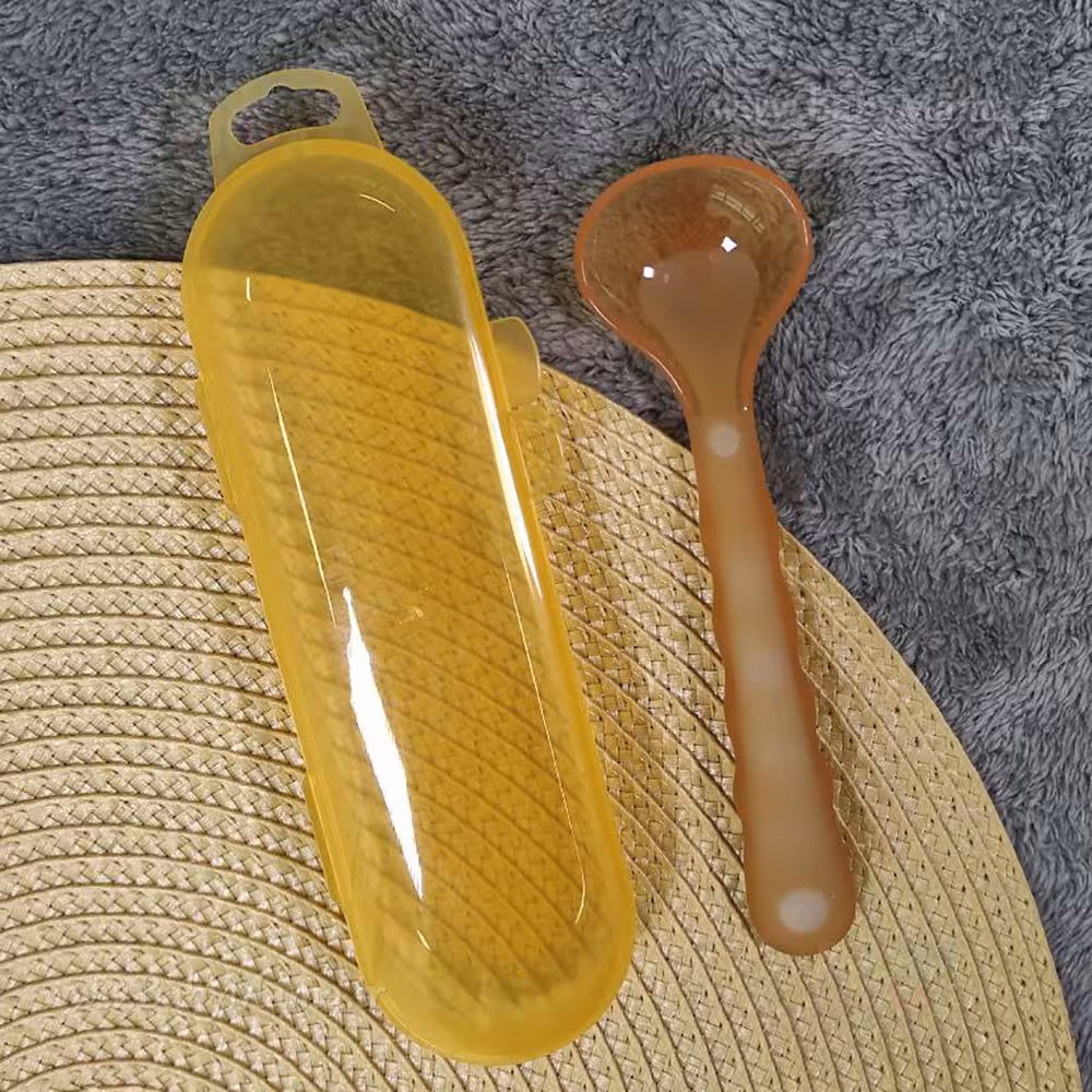 قاشق بزرگ سیلیکونی قابدار طرح هی اورشی