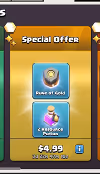 افر 4.99 دلاری کلش اف کلنز