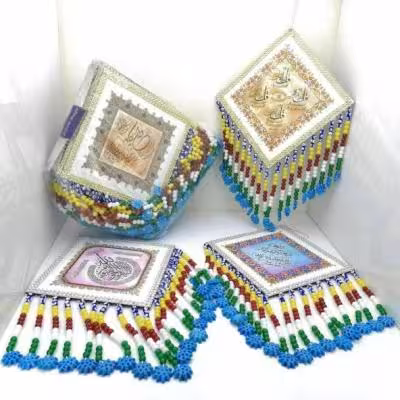 آویز چشم ونظر چوبی بزرگ