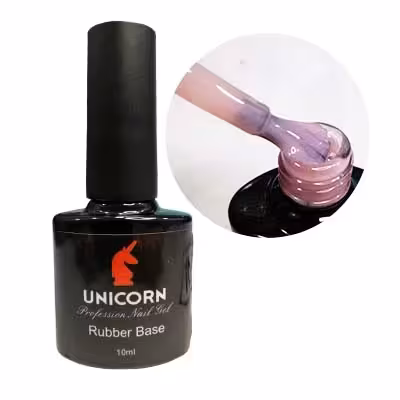 رابر بیس ناخن یونیکورن UNICORN کد 08