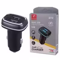 شارژر فندکی 2پورت 15w Skydolphin SZ18