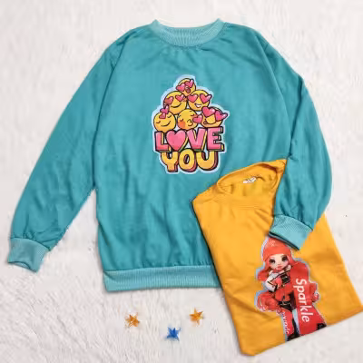 هودی و بلوز استیکری دخترانه