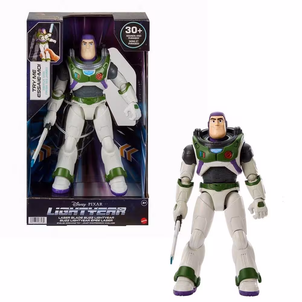 اکشن فیگور بازلایتر سری BUZZ LIGHTYEAR LASER BLADE برند متل