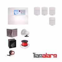پکیج دزدگیر اماکن باسیم مدل فایواستار سیم کارتی و تلفنیFS206H64