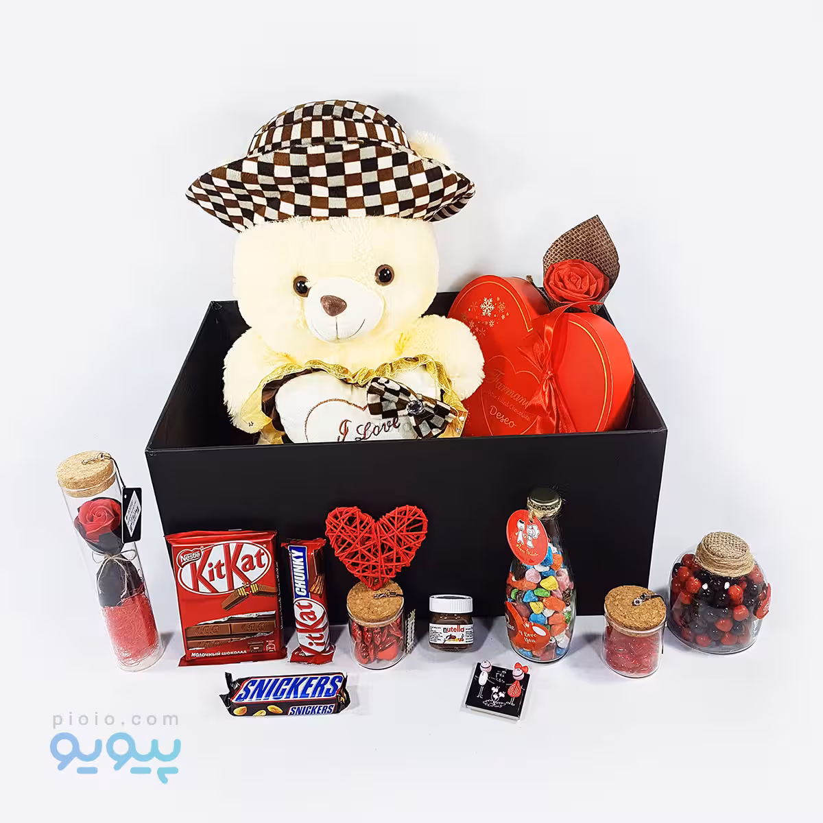 پک کادو ولنتاین همراه با عروسک تدی love ارتفاع 53 سانتی متر