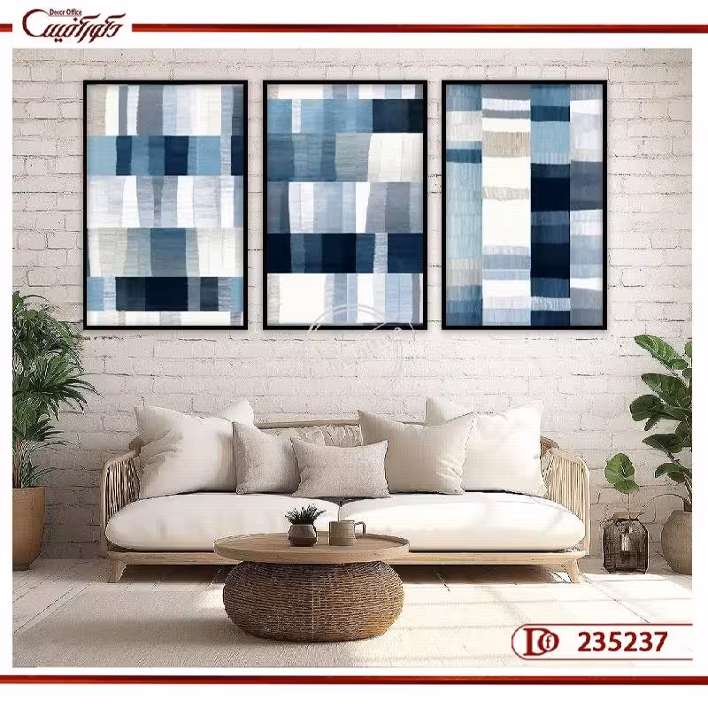 تابلو سه‌تکه‌ی مدرن L235237