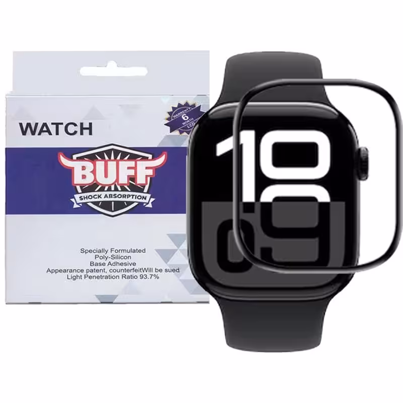 گلس اپل واچ سری 10 سایز 42 میلی متری بوف مدل FullGlue-G