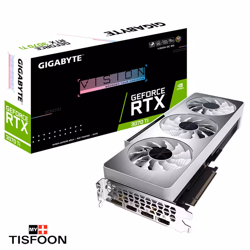 کارت گرافیک گیگابایت مدل GeForce RTX 3070 Ti VISION OC 8GB