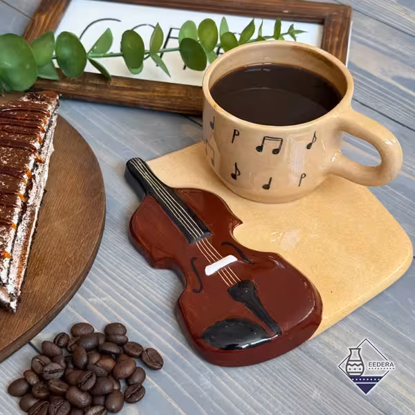 چای خوری ویولن طرح دو