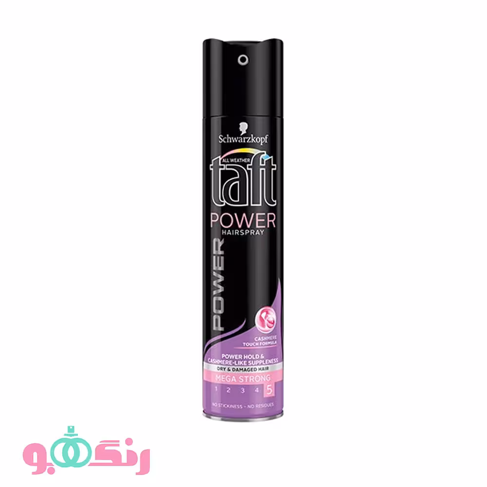 اسپری حالت دهنده مو تافت taft مدل Power شماره 5 (مشکی) حجم 250 میلی لیتر