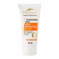 کرم ضدآفتاب بدون رنگ موزیلا با SPF50 حجم 50 میل