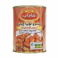 کنسرو لوبیا چیتی در سس شاداب خراسان 370 گرمی