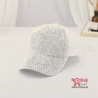 کلاه نگین دار دخترانه زنانه لاکچری مدل کپ پرنگین