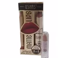 رژ لب جامد و مداد لب یوشاس شماره 10 USHAS