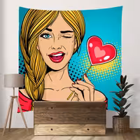 پوستر پارچه ای فیانی طرح بکدراپ WOW کد F18
