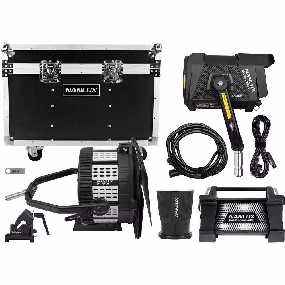 کیت نور ثابت نانلوکس Nanlux Evoke 1200B به همراه لنز فرنل و هاردکیس با گارانتی اصلی