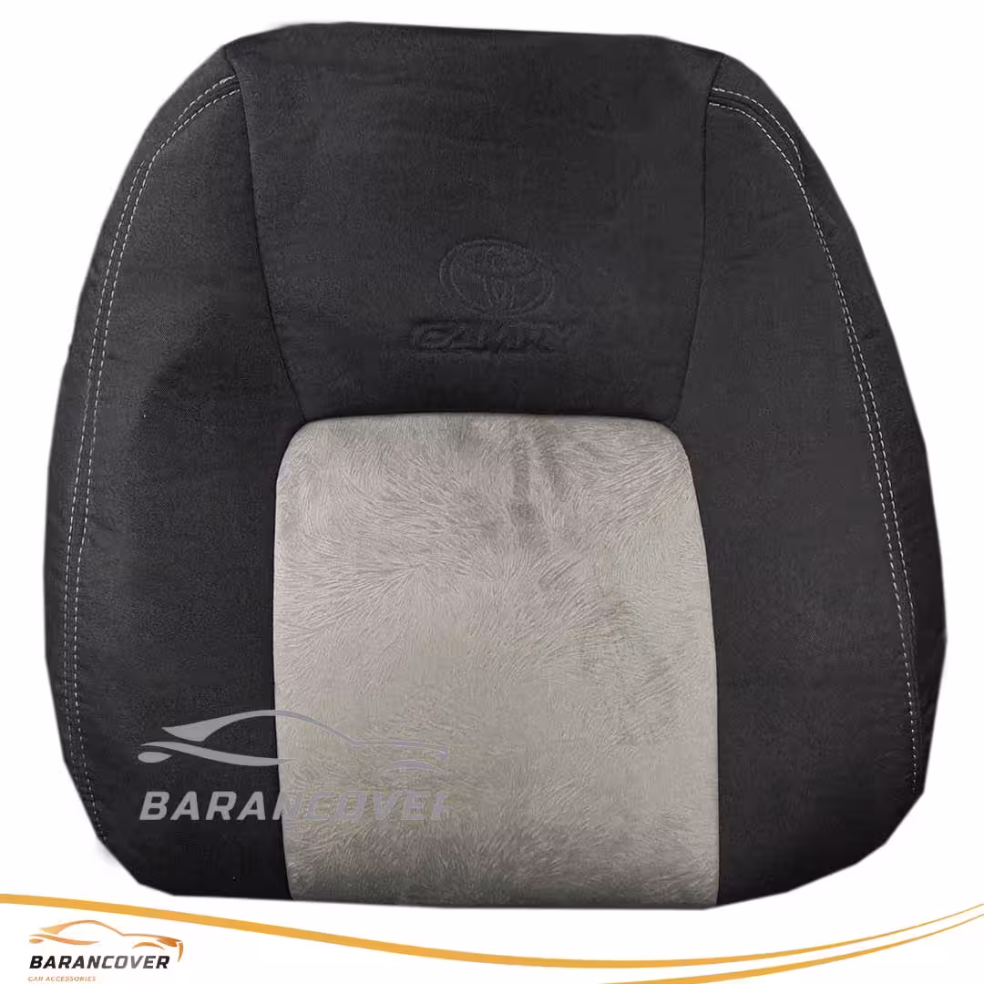 روکش صندلی تویوتا کمری گرند 2005-2006 پارچه وسط مخمل رنگ طوسی