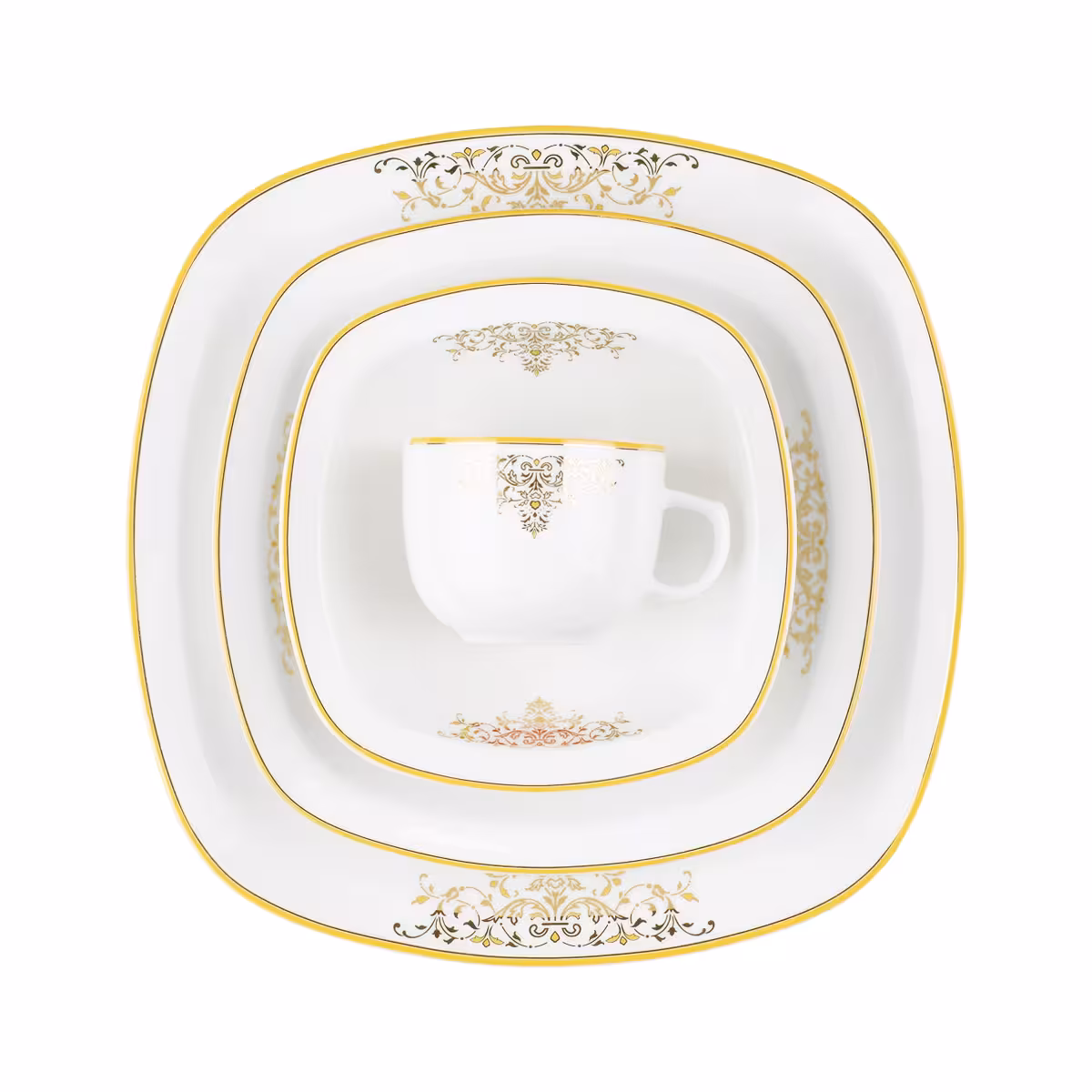 سرویس 98 پارچه 12 نفره طرح مونت کارلو طلایی