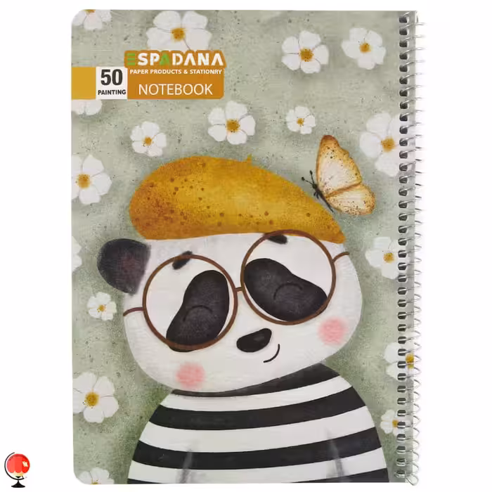 دفتر نقاشی 50 برگ سیمی طرح پنگوئن اسپادانا