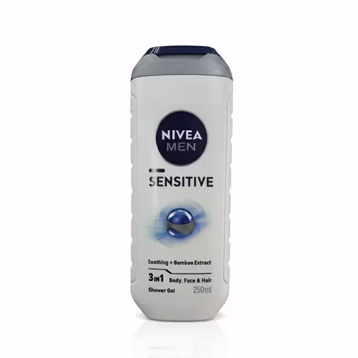 ژل شستشوی بدن مردانه نیوا مدل Sensitive حجم 250 میل مخصوص پوست حساس
