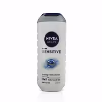 ژل شستشوی بدن مردانه نیوا مدل Sensitive حجم 250 میل مخصوص پوست حساس