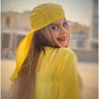 دورگ سربند زرد زنانه دخترانه اسپرت/ خود طرح