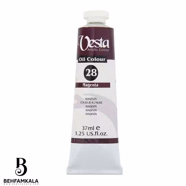رنگ روغن وستا مدل Magenta 28 حجم 37 میلی لیتر