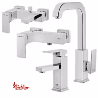 ست شیرالات شودر مدل اروپا کروم