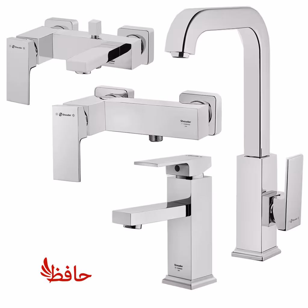 ست شیرالات شودر مدل اروپا کروم