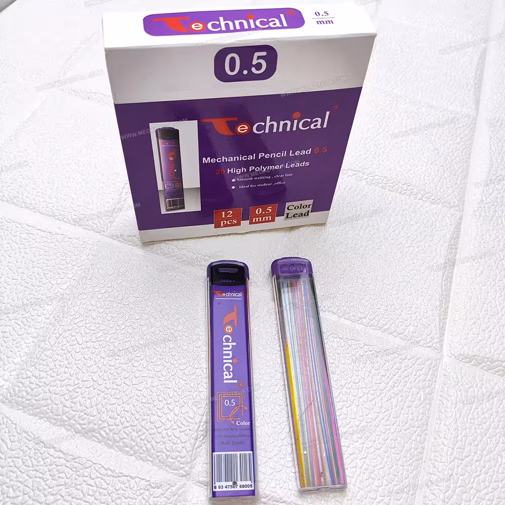 نوک مداد نوکی (اتود) 0.5 رنگی تکنیکال Technical