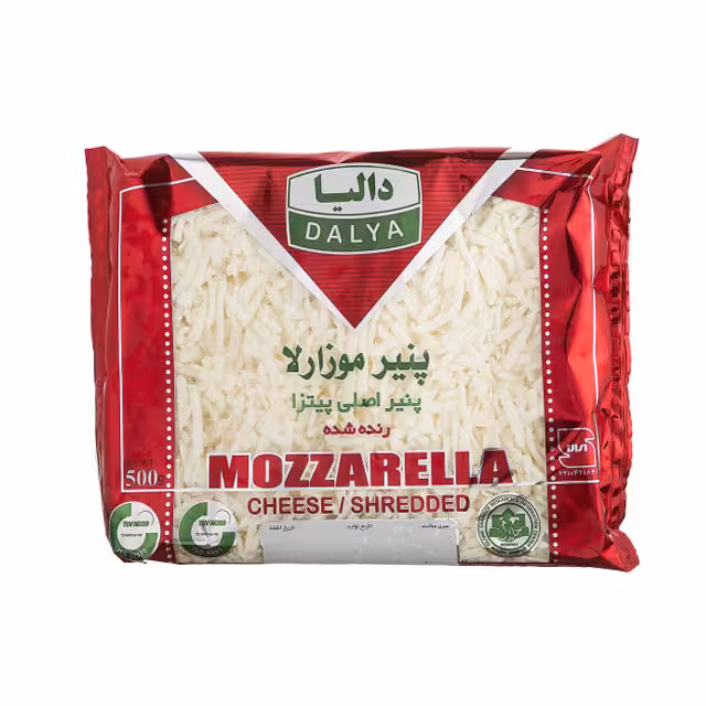 پنیر پیتزا موزارلا رنده شده دالیا 500 گرمی
