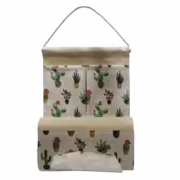 رانگر جای دستمال آویز 2 جیب طرح کاکتوس