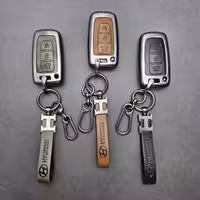 کاور ریموت هیوندایی و کیا سه دکمه دور فلزی وسط چرم اعلا