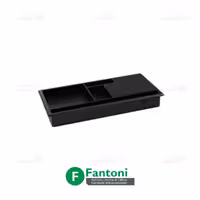 قاب داکت پلاستیکی رومیزی با جای قلم و خودکار بدون سوکت مشکی فانتونی T348
