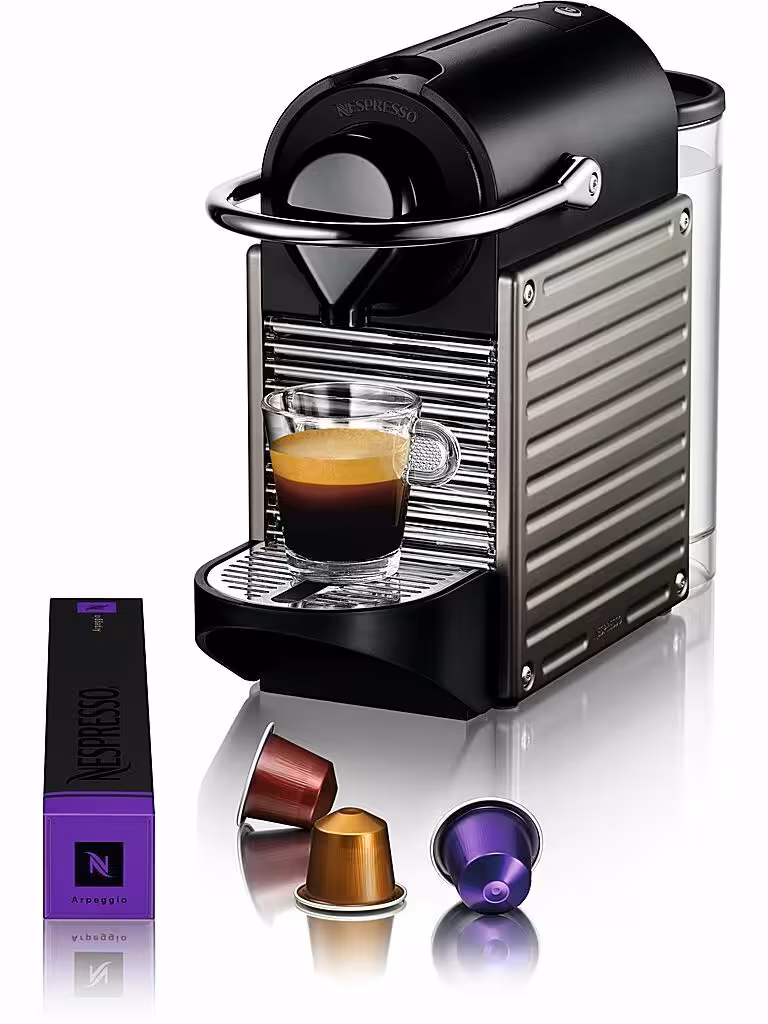 اسپرسو ساز نسپرسو مدل NESPRESSO C 61 PIXIE به همراه 14 عدد کپسول هدیه