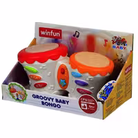 طبل دوقلو وین فان Win Fun Groovy Baby Bongo