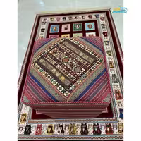 پاف صندلی گلیمی دستباف سیرجان استفاده شده از رنگ طبیعی با کیفیت بالا درجه 1