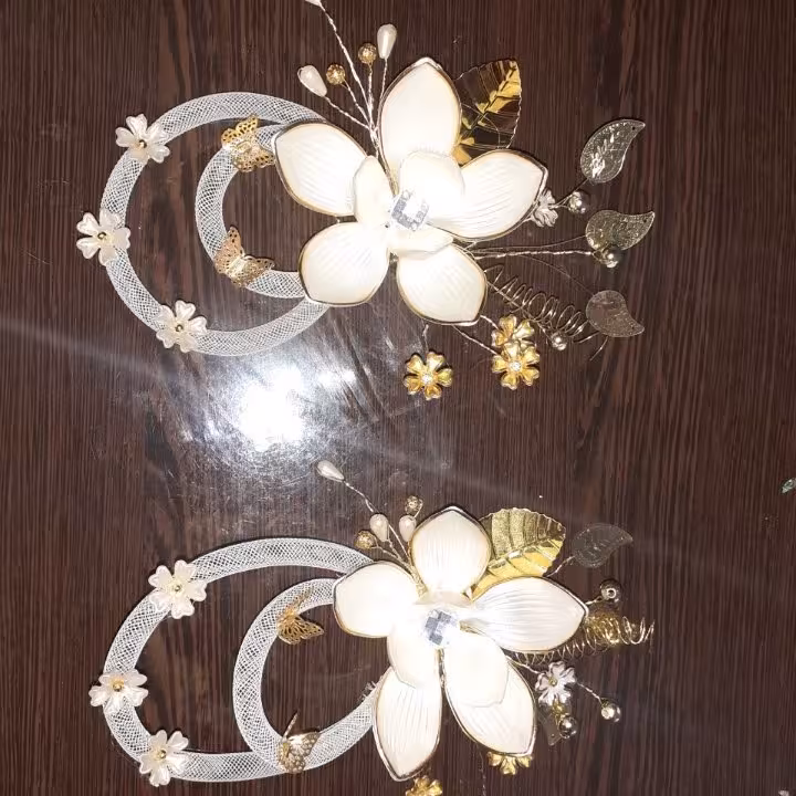 مگنت یخچالی گل نیلوفر کریستالی
