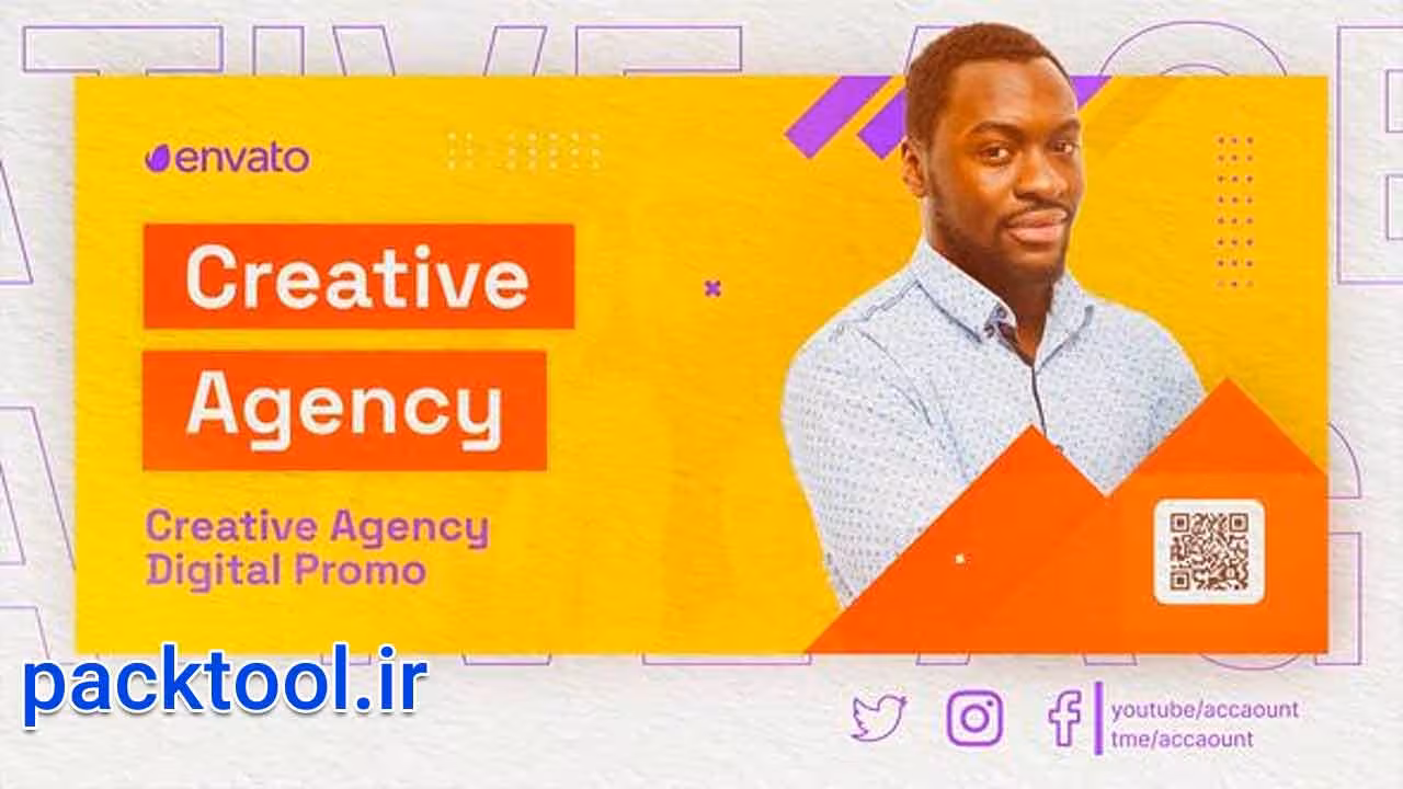 دانلود پروژه پریمیر اسلایدشو آژانس تبلیغاتی Creative Agency Slideshow - پک تول