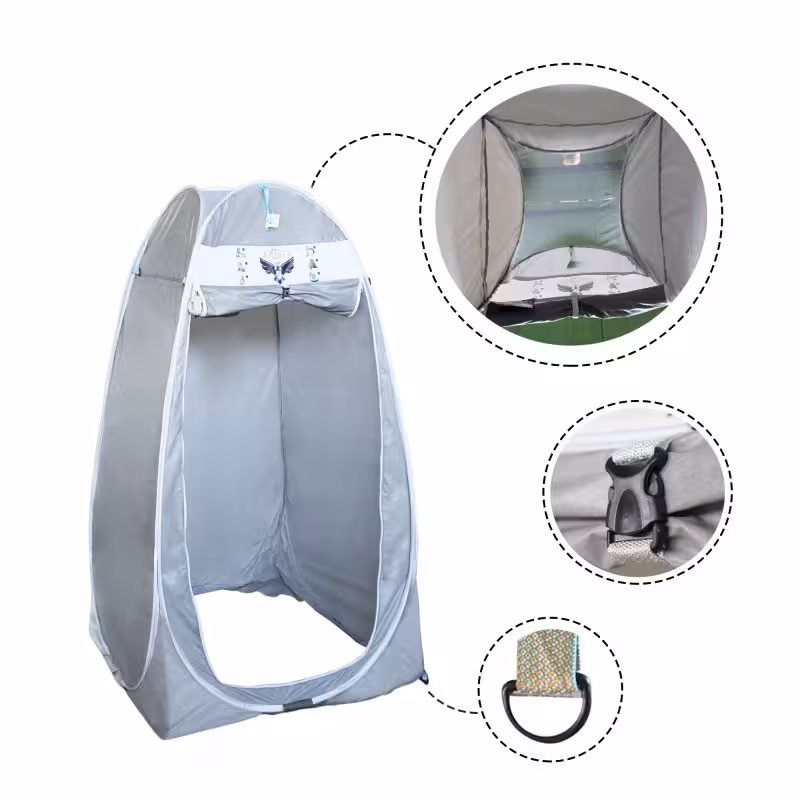 چادر مسافرتی صحرایی ( حمام و توالت صحرایی )(جنس برزنتی برنو)