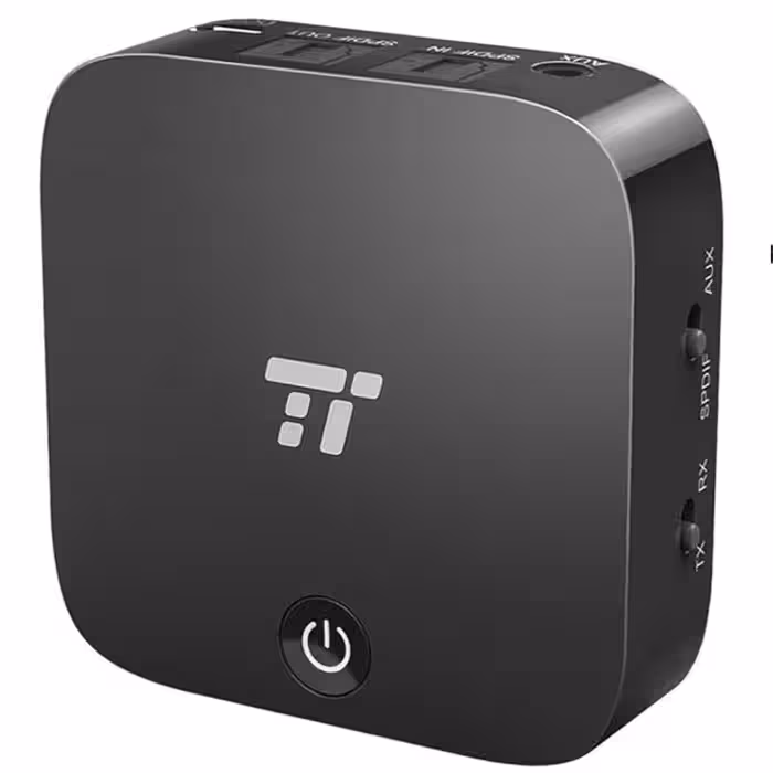 آداپتور صوتی بی سیم بلوتوث فرستنده و گیرنده قابل حمل شارژی TaoTronics TT-BA09 مشکی