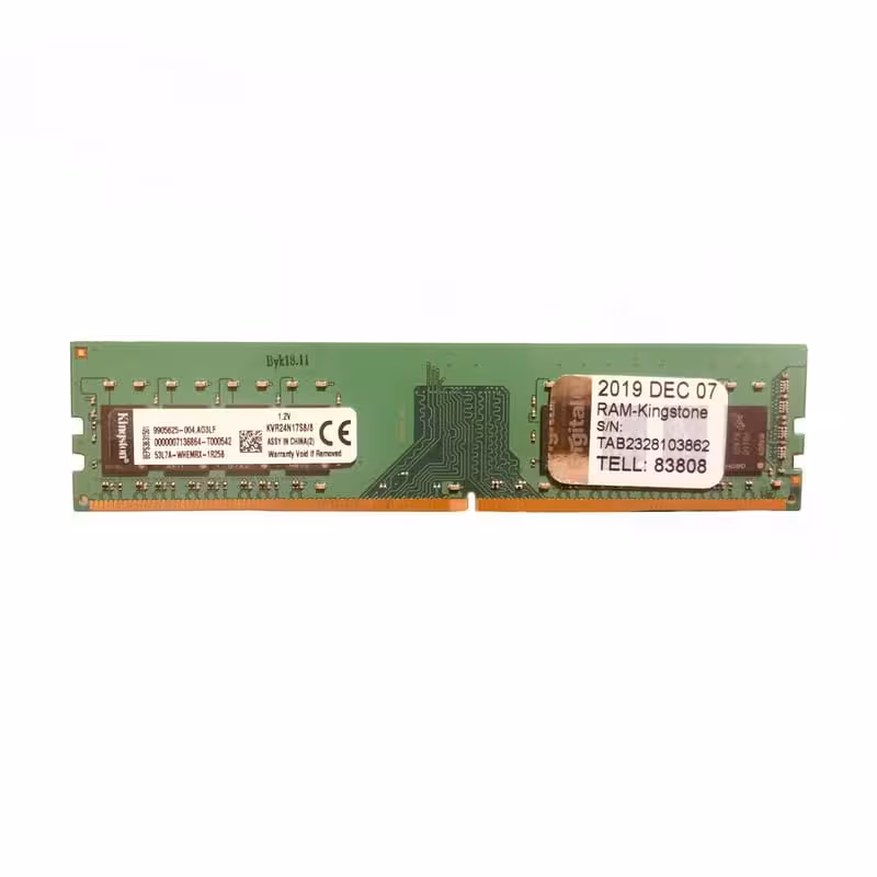 رم دسکتاپ DDR4 دو کاناله 2400 مگاهرتز CL15 کینگستون ظرفیت 8 گیگابایت KVR24N17S8/8