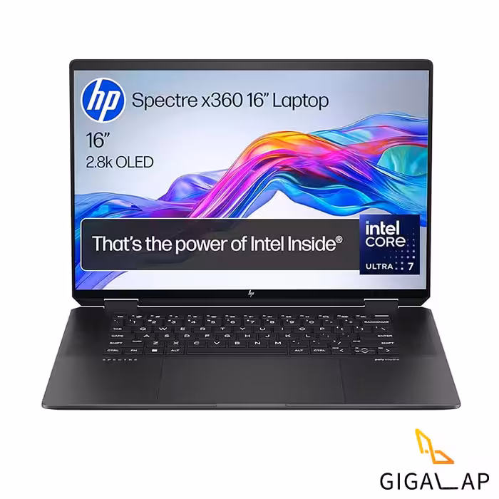 لپ تاپ HP SPECTRE 16 مدل U7 155H 16GB 1TB SSD INTEL ARC VS AI 16 INCH 2K 120Hz X360 TOUCH