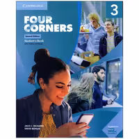 کتاب Four Corners 3 ویرایش دوم قطع رحلی به همراه کتاب دانش آموز و کتاب کار