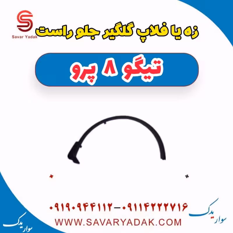 زه یا فلاپ گلگیر جلو راست تیگو 8 پرو