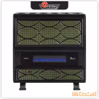 بخاری دودکش دار ایران شرق مدل 8000 (فیروزه F80) طرح حصیری