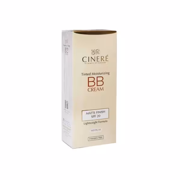 بی بی کرم SPF 20 سینره مناسب انواع پوست رنگ بژ متوسط 50 میلی لیتر