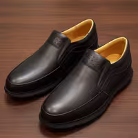 کفش چرم مردانه اسپرت کد SP046BK رنگی مشکی