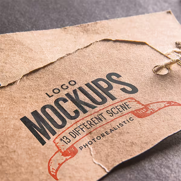 دانلود موکاپ لوگو روی مارک به صورت لایه باز PSD