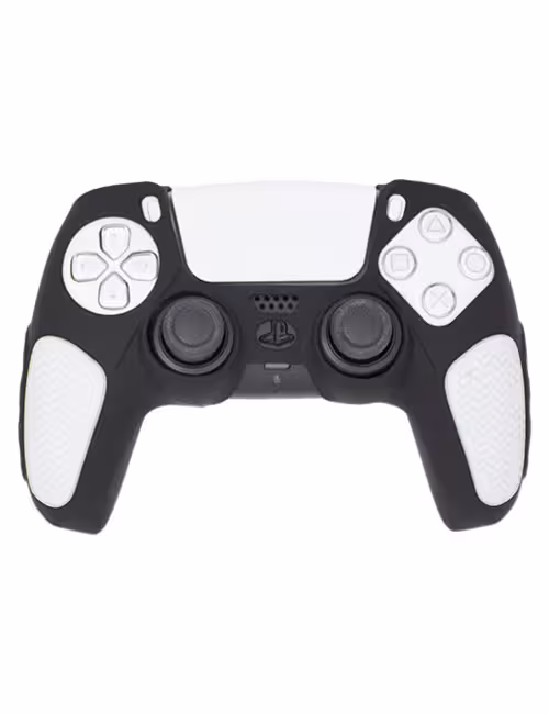 روکش محافظ آج‌دار دسته PS5 مشکی سفید
